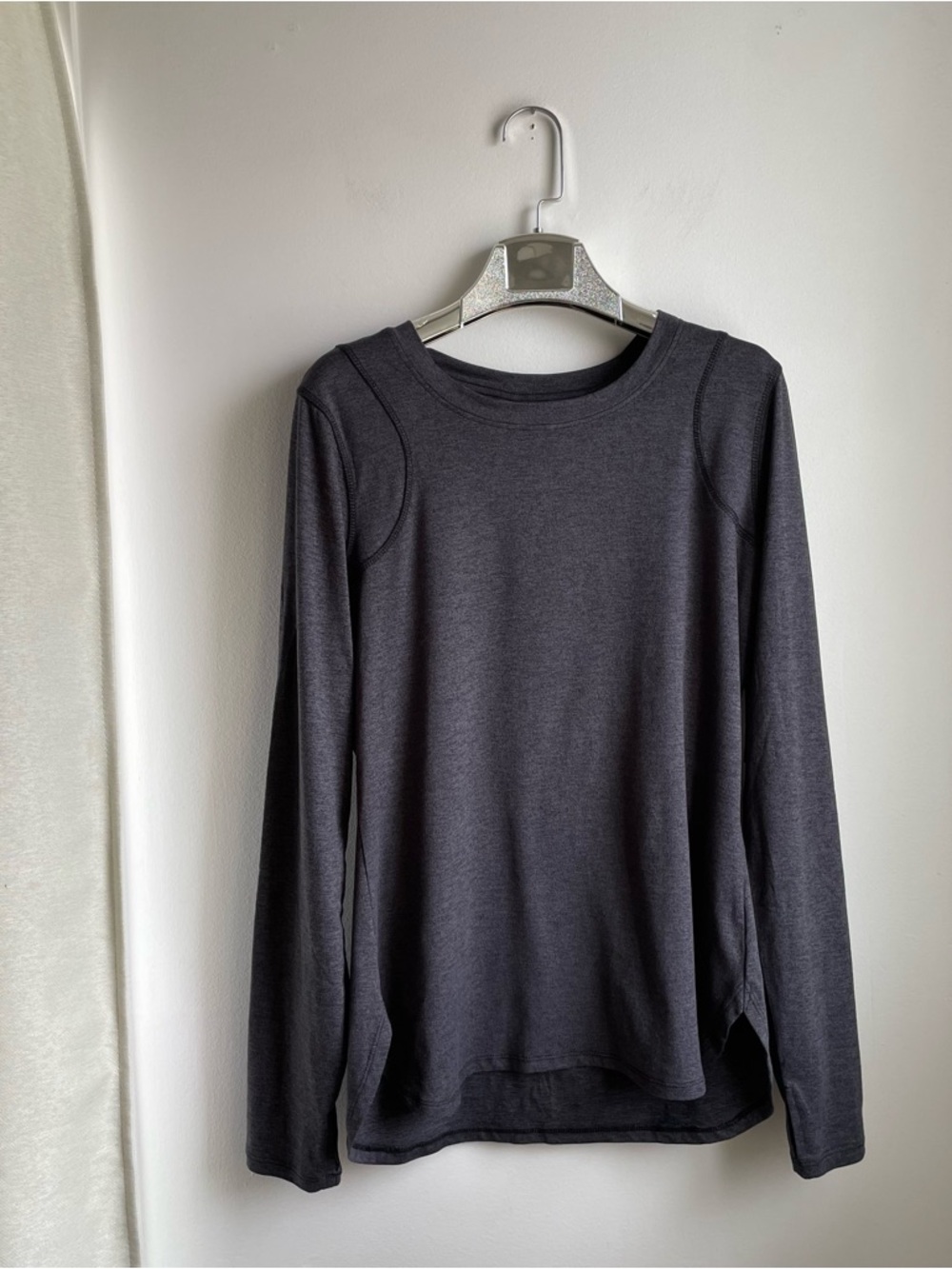 NWT Long Sleeve Crew Neck Top - Charcoal-Build for Comfort-Made to Move size M